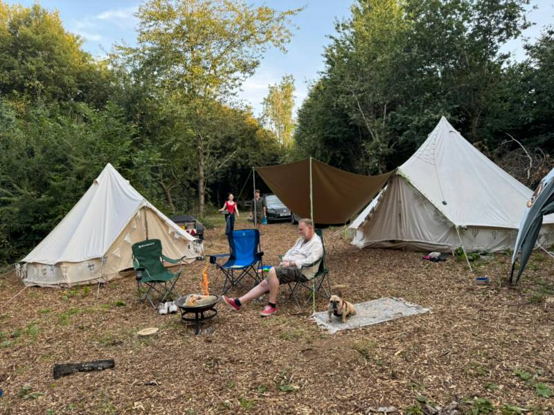 Non-Electric Forest Tent Pitch