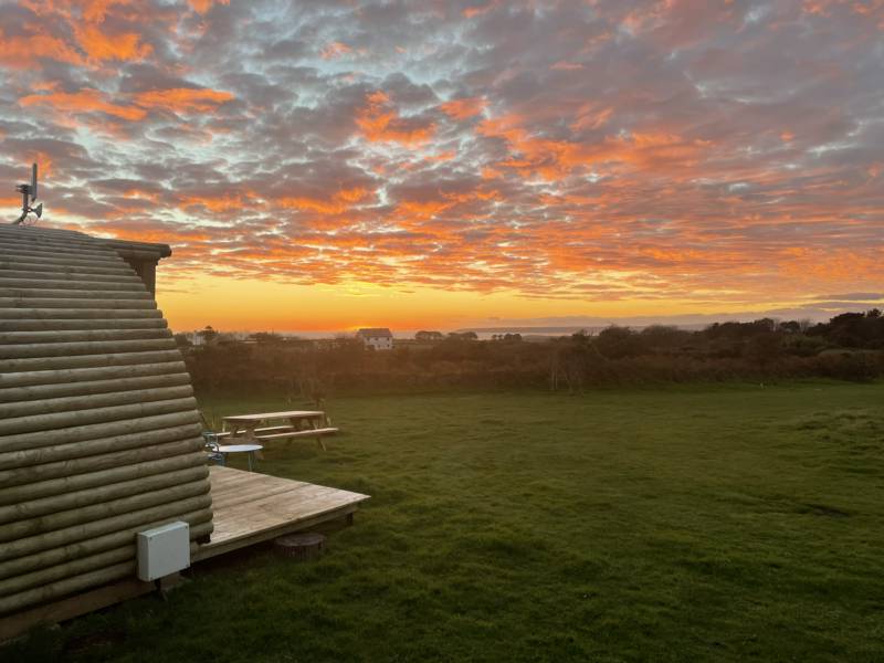 Demelza 1 Bedroom Glamping Pod with Hot Tub