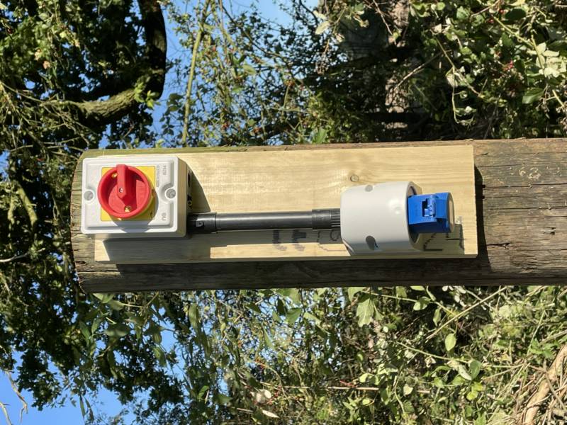 Grass Pitch with Electric Hook Up Point