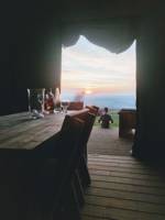 Safari tent with views over the beautiful Tywi valley