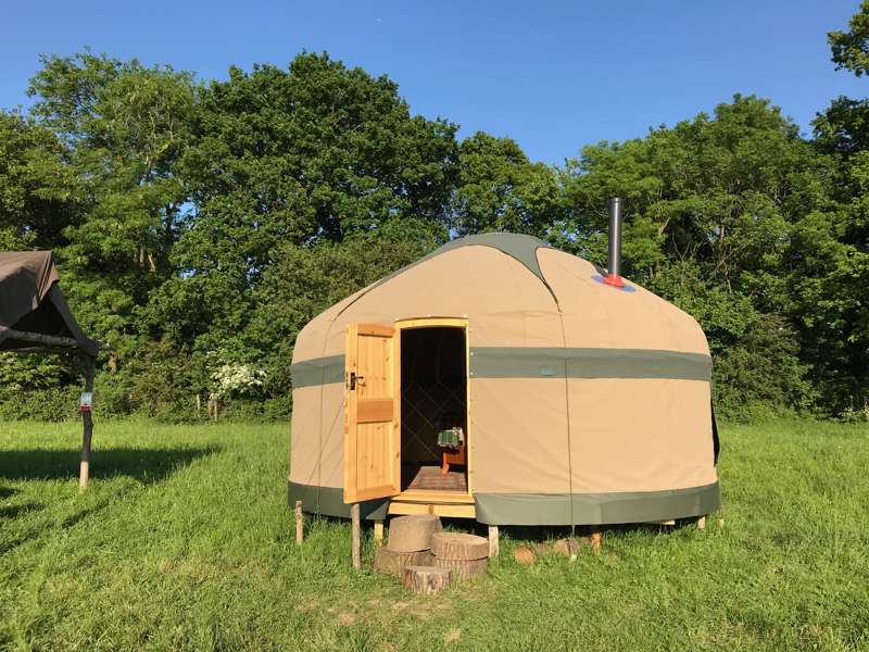 Ash Yurt - 16ft, with outdoor kitchen