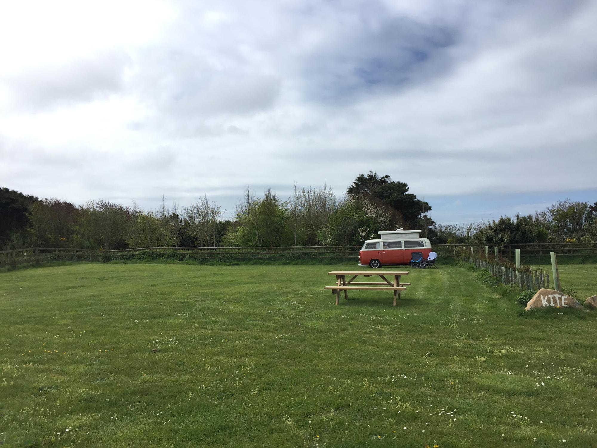 Kite Camping or Camper Van Pitch (EHU) 12 at Dunes at Whitesands