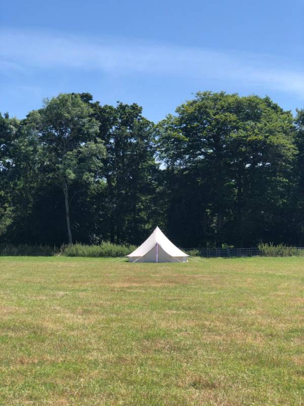 Pre-pitched Bell Tent