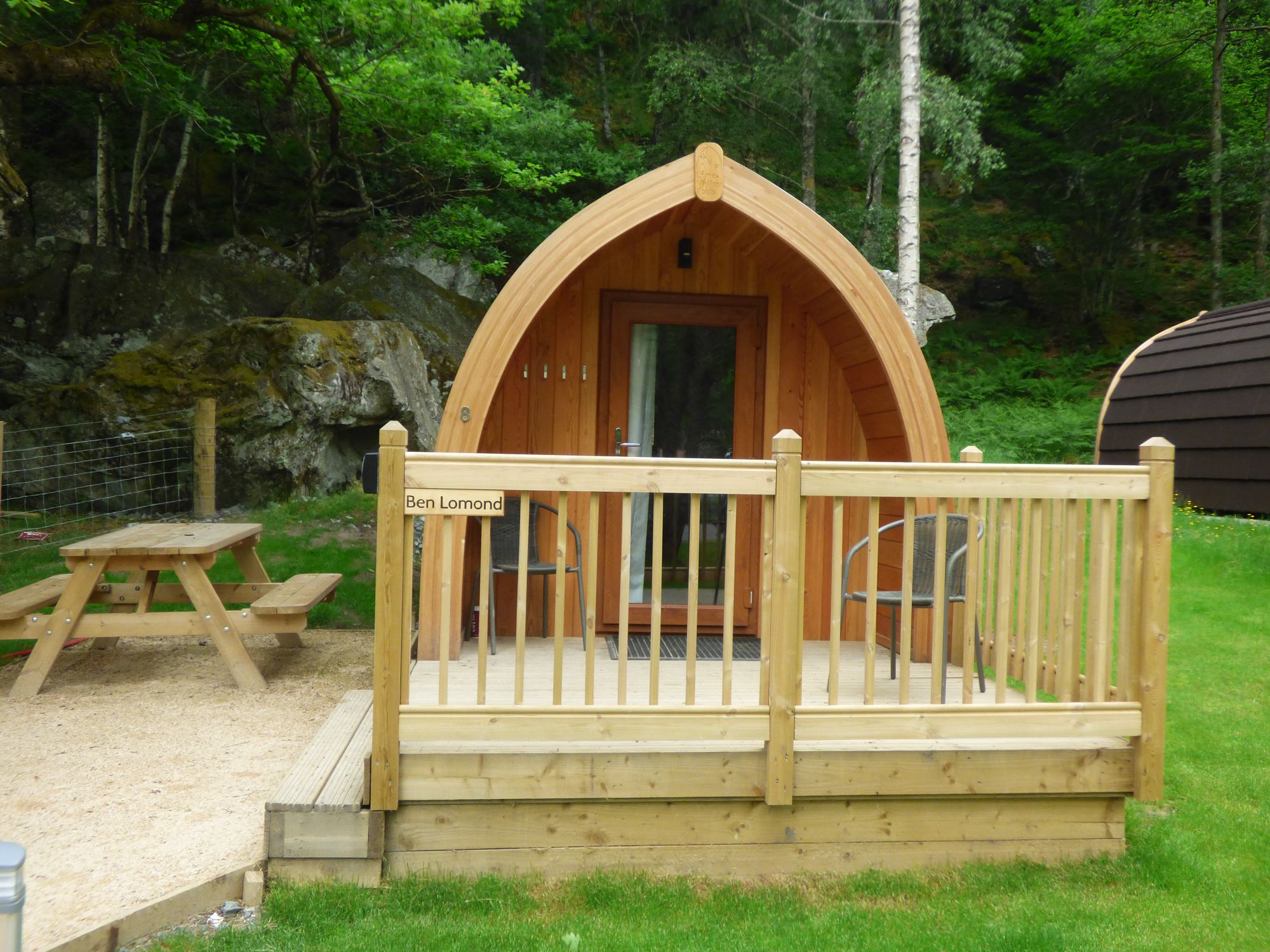 Ben Lomond Standard Eco Lodge 7 at Loch Katrine Eco Camping Cool
