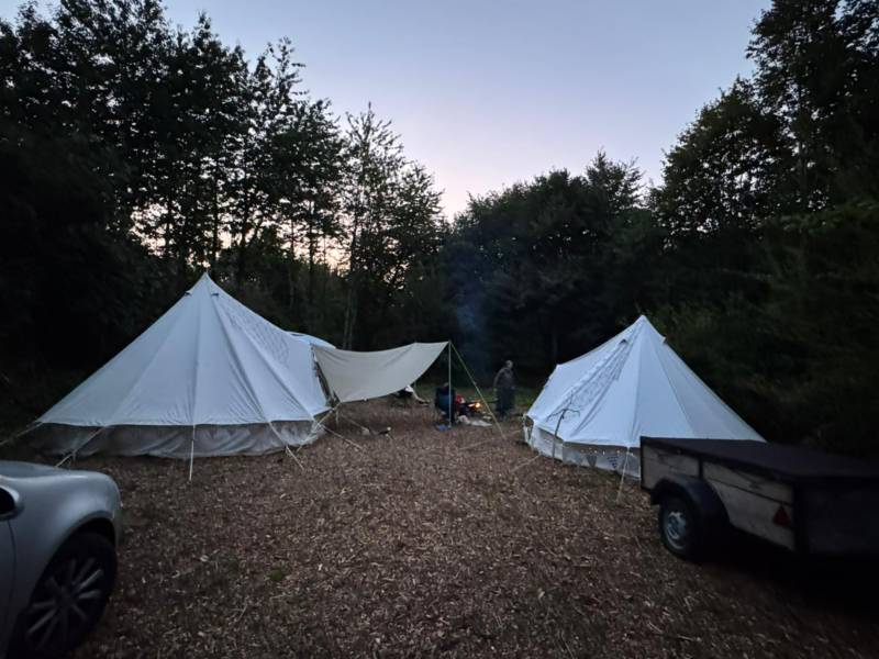 Non-Electric Forest Tent Pitch