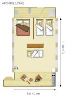 Archipel ensuite Lodge SeaView 5p