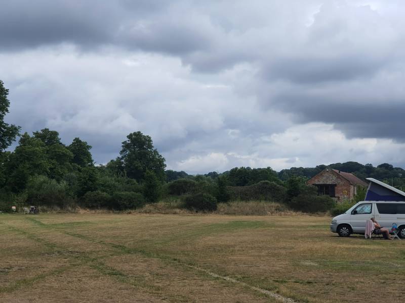 Lower Meadow camping pitch (1 tent or 1 van)