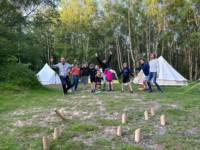 Double Forest Tent Pitch