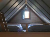 Wood cabin by the sea