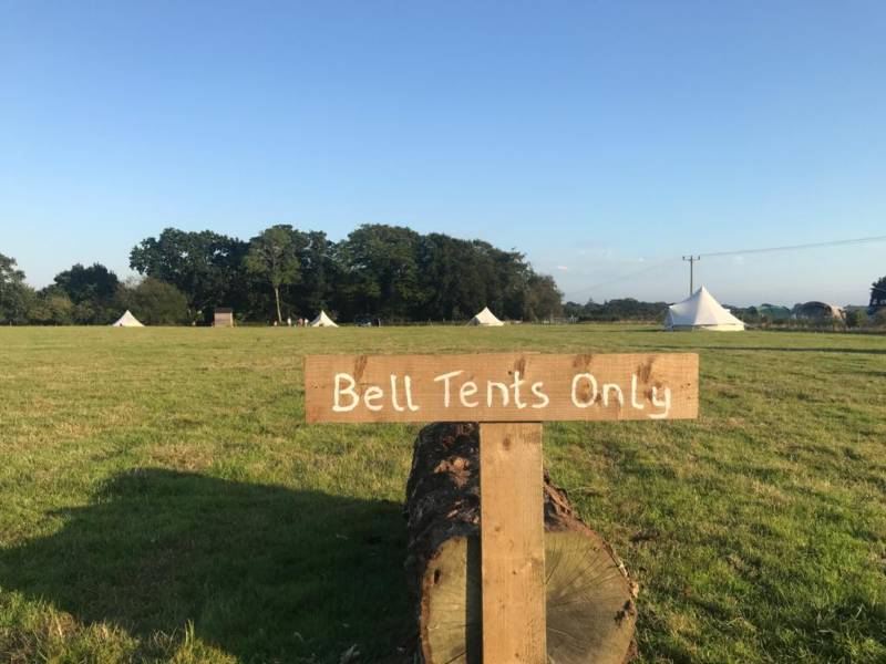 Pre-pitched Bell Tent