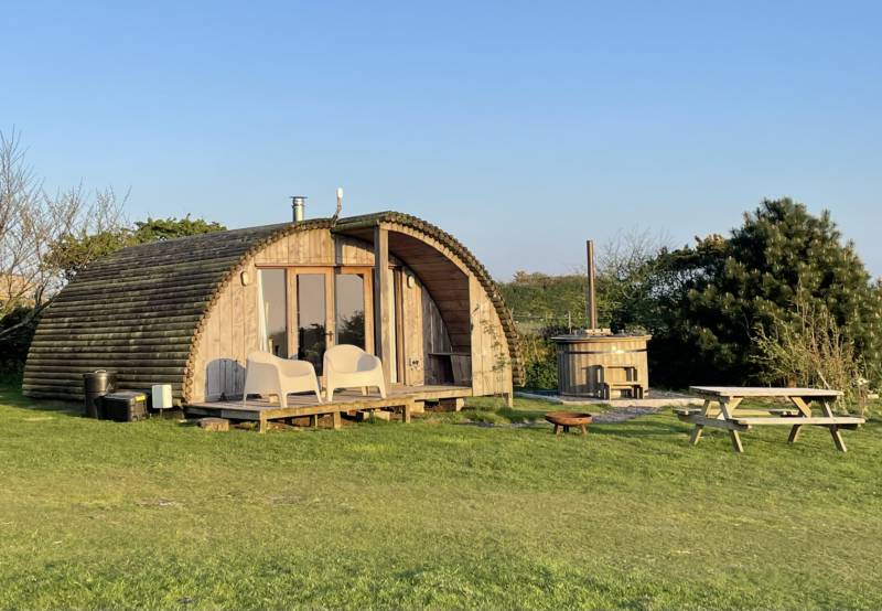 Demelza 1 Bedroom Glamping Pod with Hot Tub