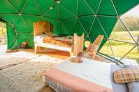 Hazel – Stylish eco-friendly deluxe geo-domes with gorgeous Welsh woodland views