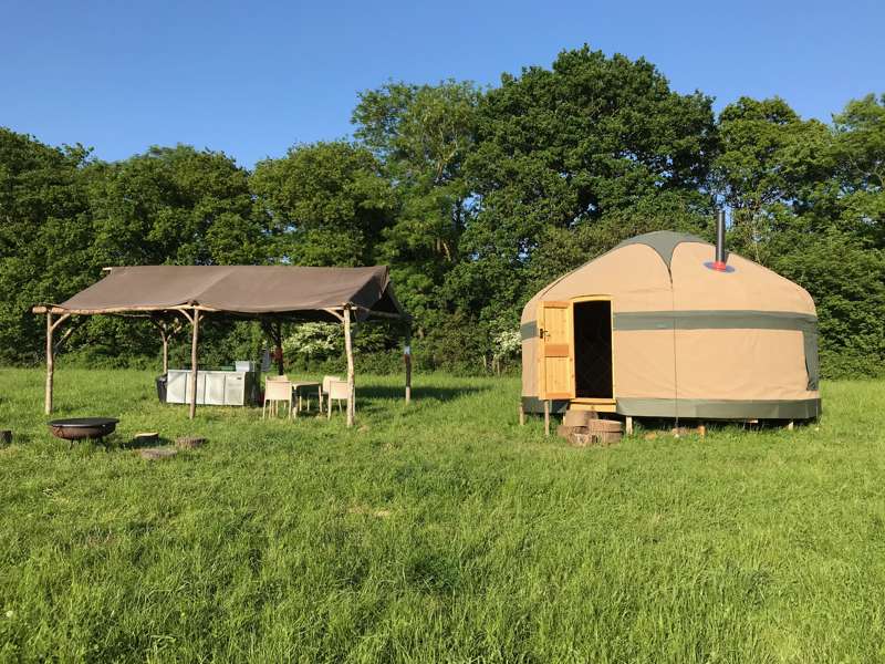 Ash Yurt - 16ft, with outdoor kitchen