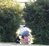 Family camping pitch