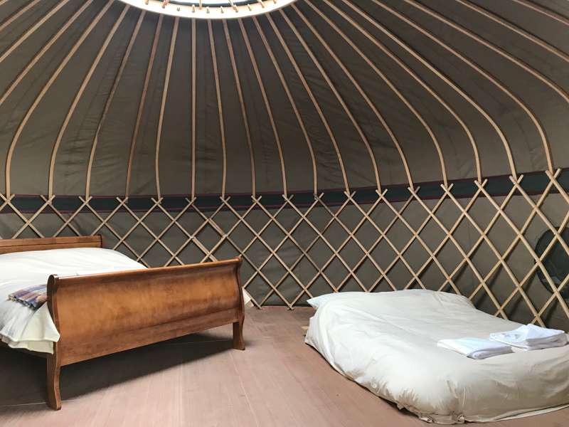 Oak Yurt - 18ft with outdoor kitchen