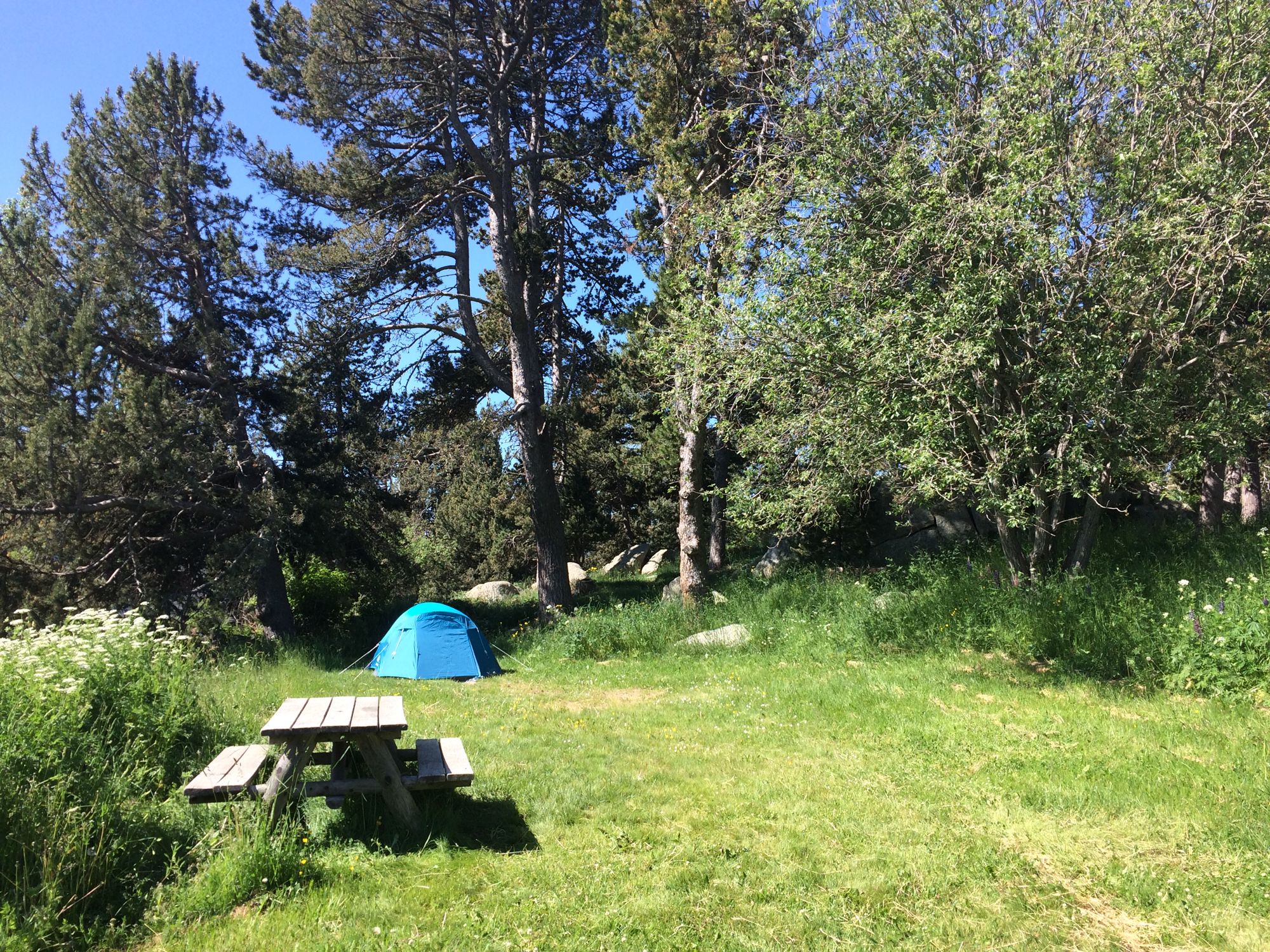 Campsites in Pyrenees Mountains Cool Camping