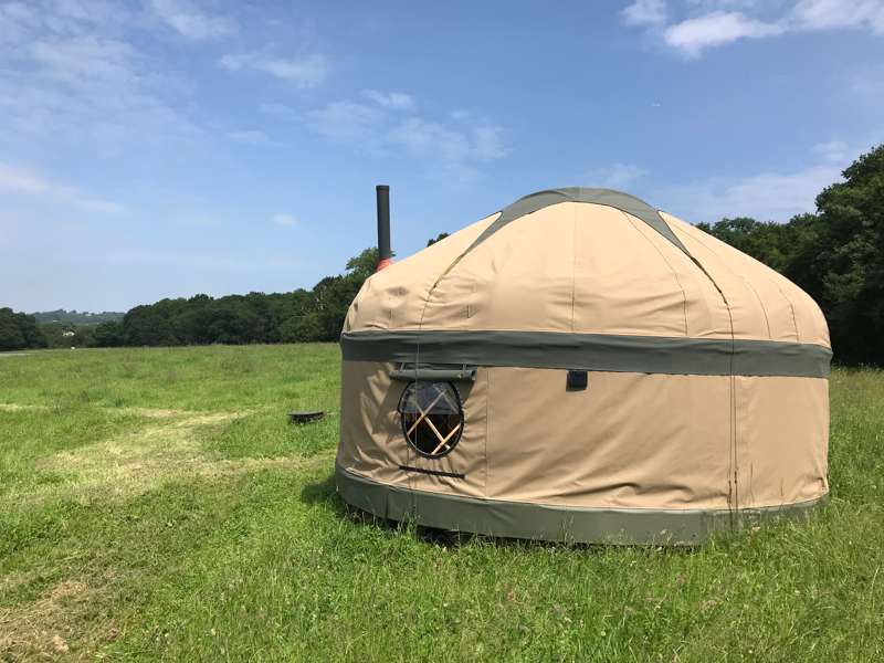 Ash Yurt - 16ft, with outdoor kitchen