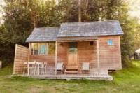 Wood cabin by the sea