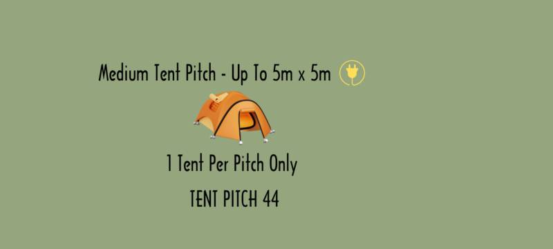 Medium Tent Pitch 44 with Electric Hook Up
