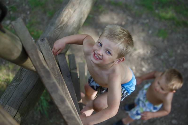 Backpacker pitch (no electric hook-up)