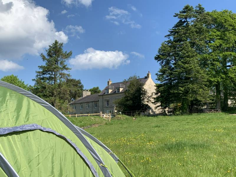 Single Tent Grass Pitch.
