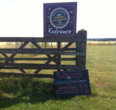 Grass Pitch with optional electric hook up.