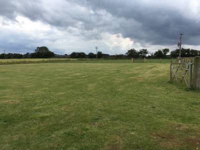 Grass Pitch with optional electric hook up.