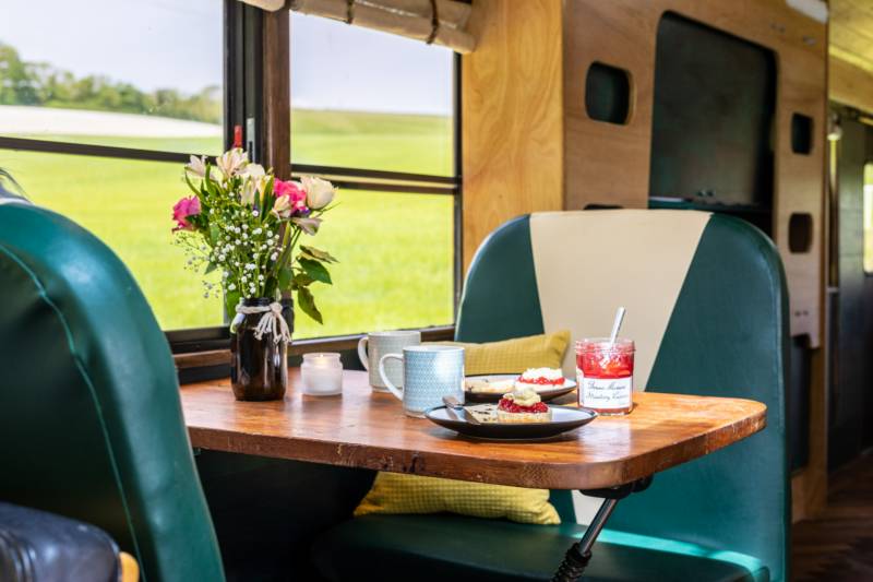 Skoolie Stays American school bus