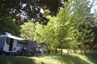 Camping pitch with electricity