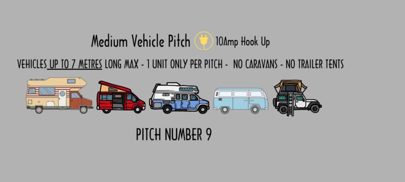 Pitch 9 Medium Vehicle Pitch - Incl 10amp EHU