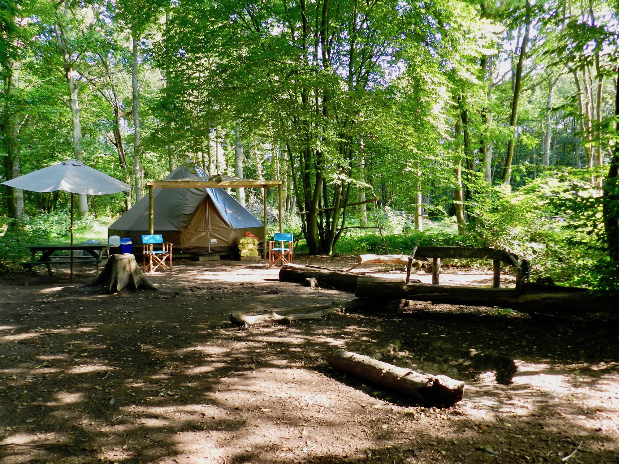 'Wild Glamping' Bell Tent at Wild Boar Wood Campsite - Cool Camping