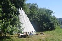 Secluded tipi in the Wye Valley