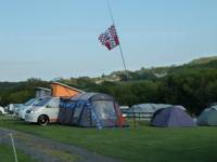 Family camping pitch