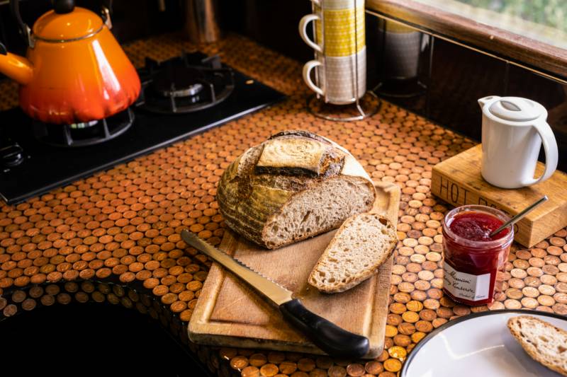 Skoolie Stays American school bus