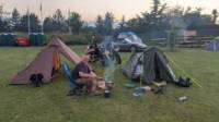 Campfire Fire Field Grass Pitch