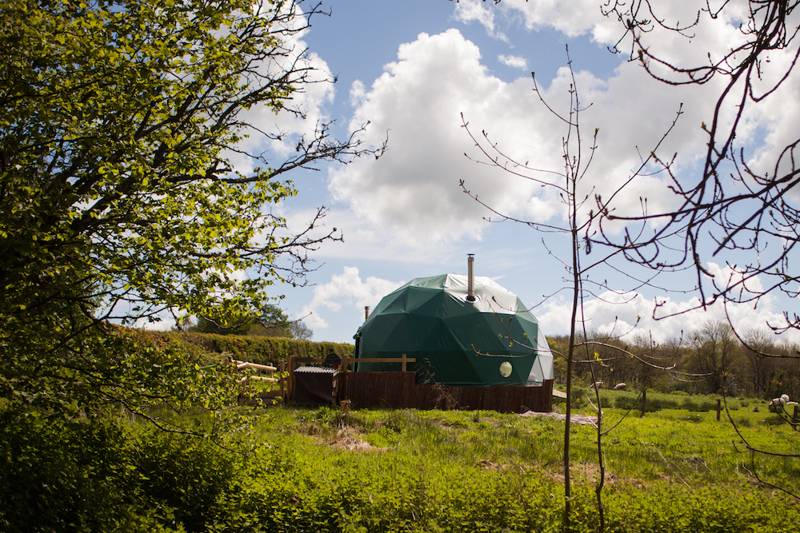 Beech – Stylish eco-friendly deluxe geo-domes with gorgeous Welsh woodland views