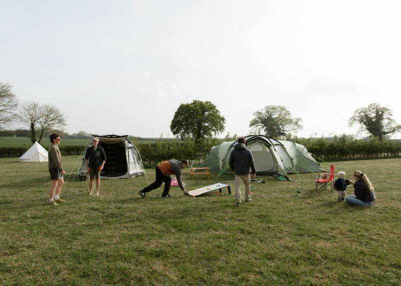 Tent camping for up to 10 people