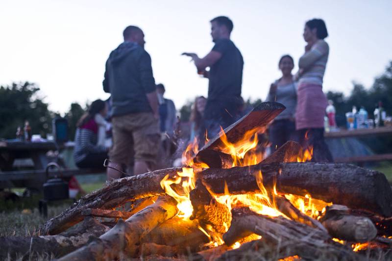 Campfires are go at Brigs Farm Campsite in Dorset