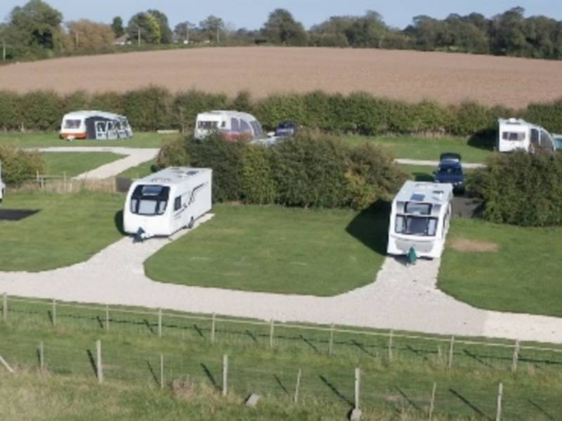 Gravel/Grass Pitch EHU, water waste & tap