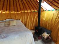 Yurt glamping on a Cornish family farm