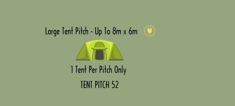 Large Tent Pitch 52 with Electric Hook Up