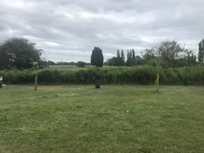 8m x 8m Grass Pitch for tent with EHU