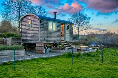 An exclusive hideaway in the Blackdown Hills where shepherd&#39;s hut glamping is the order of the day.
