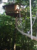 Treehouse glamping in a Normandy woodland