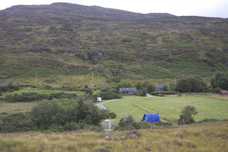 Grass pitch with big views (6m vehicle limit)
