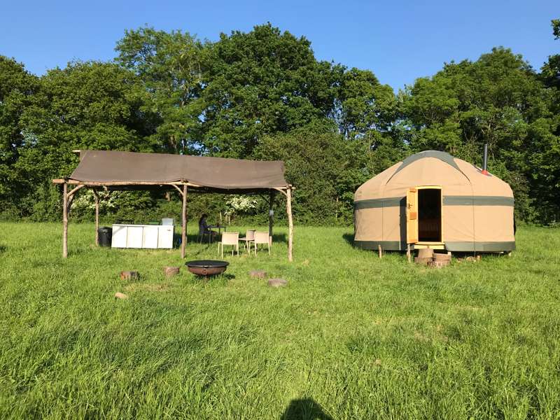Ash Yurt - 16ft, with outdoor kitchen