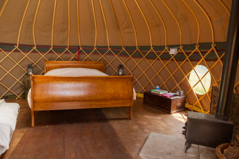 Ash Yurt - 16ft, with outdoor kitchen