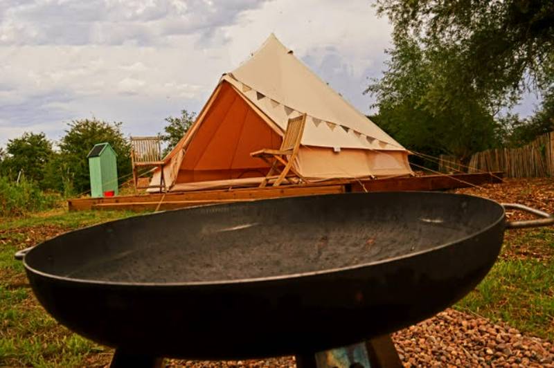 Val Bell Tent Glamping Pitch (unfurnished)