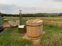 Two-yurt glamping site on a Cumbrian smallholding