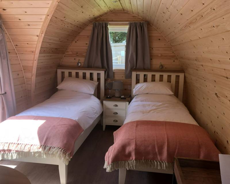 Pod 1 with Twin Beds - sleeps 2